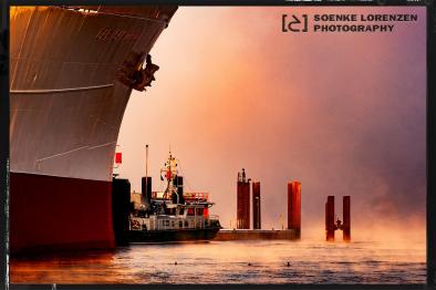 Dockside Licht des Hafens Hamburg III
